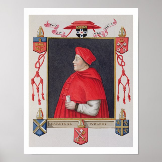 Portrait of Thomas Wolsey (c.1475-1530) Cardinal a Poster (Front)