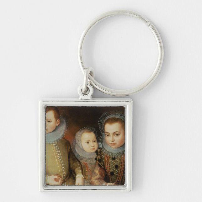 Portrait of Three Tudor Children Keychain (Front)