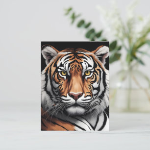 Portrait of tiger postcard