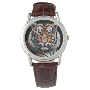 Portrait of tiger watch