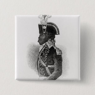 Portrait of Toussaint L'Ouverture 2 Inch Square Button