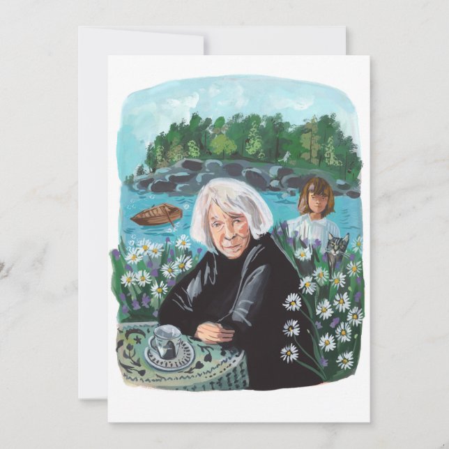 Portrait of Tove Jansson Invitation (Front)