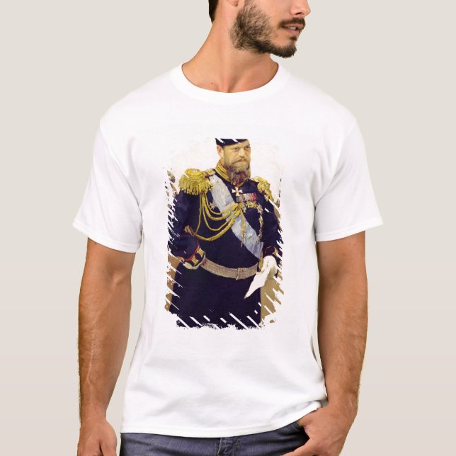 Portrait of Tsar Alexander III, 1900 T-Shirt (Front)