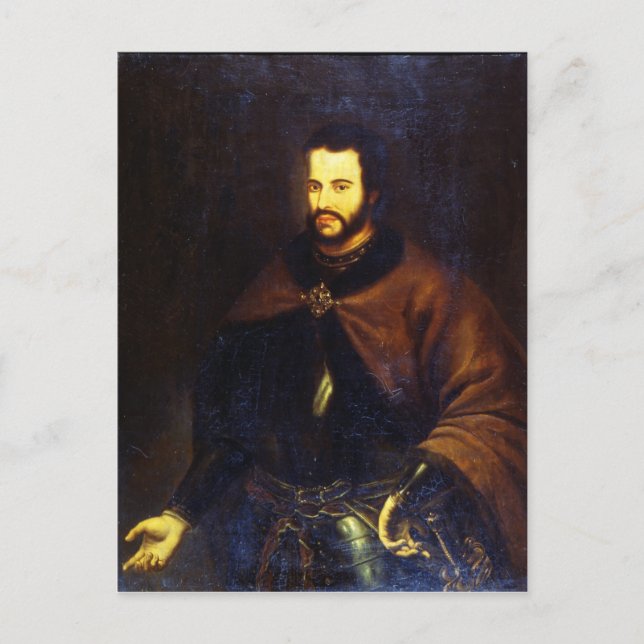Portrait of Tsar Ivan the V Alexeyevich Postcard (Front)