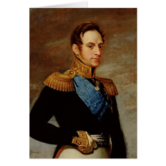 Portrait of Tsar Nicholas I  1826 (Front)