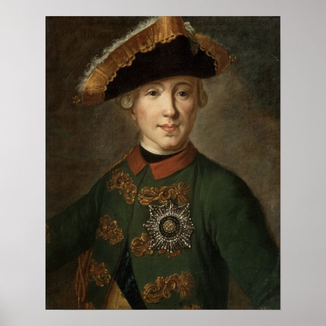 Portrait of Tsar Peter III Poster (Front)