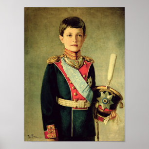 Portrait of Tsarevitch Alexei Nikolaevich; Poster