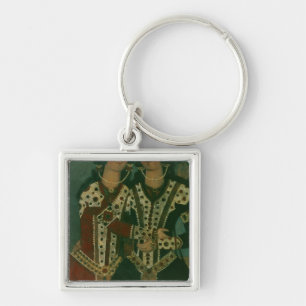 Portrait of Twins Keychain
