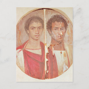Portrait of two brothers postcard