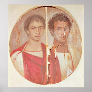 Portrait of two brothers poster