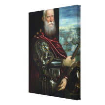 Portrait of  Vernier  Commander-in-Chief Canvas Prints