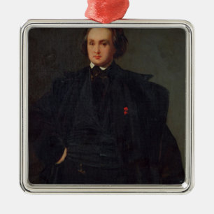 Portrait of Victor Hugo , c.1833 Metal Ornament