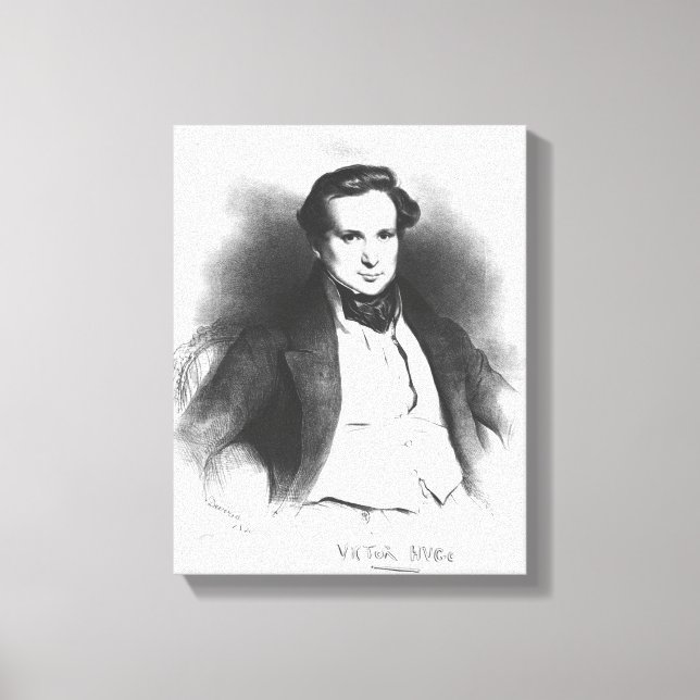 Portrait of Victor Hugo Canvas Print (Front)