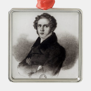 Portrait of Vincenzo Bellini Metal Ornament