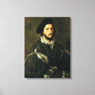 Portrait of Vincenzo Mosti (oil on canvas) Canvas Print