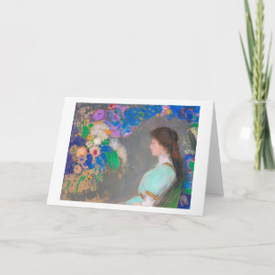 Portrait of Violette Heymann, Redon Card