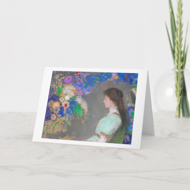 Portrait of Violette Heymann, Redon Card (Front)