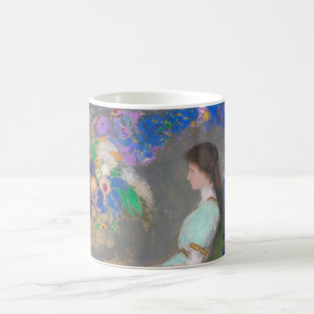 Portrait of Violette Heymann, Redon Coffee Mug (Center)