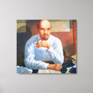 Portrait of Vladimir Ilyich Lenin , 1934 Canvas Print