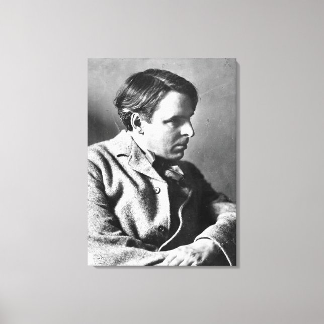 Portrait of W.B. Yeats Canvas Print (Front)