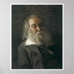 Portrait of Walt Whitman, 1887-88 Poster