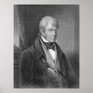 Portrait of Walter Scott Poster