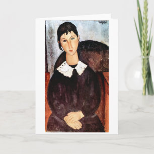 Portrait of White Collar, Modigliani Card