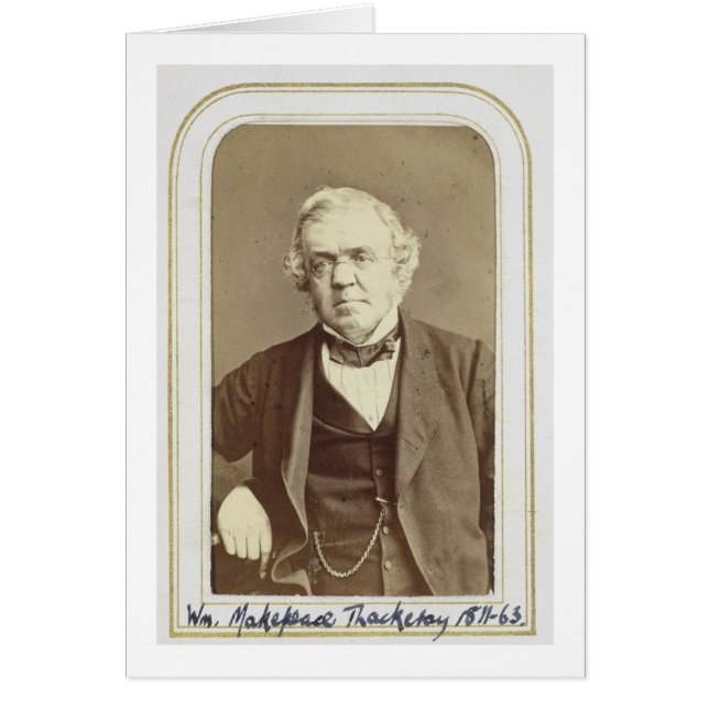 Portrait of William Makepeace Thackeray (1811-63) (Front)