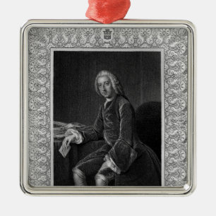 Portrait of William Pitt, 1st Earl of Chatham Metal Ornament