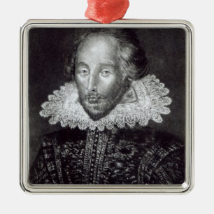 Portrait of William Shakespeare Metal Ornament