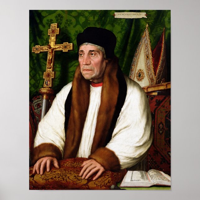 Portrait of William Warham Poster (Front)