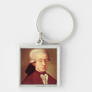 Portrait of Wolfgang Amadeus Mozart after 1770 Keychain