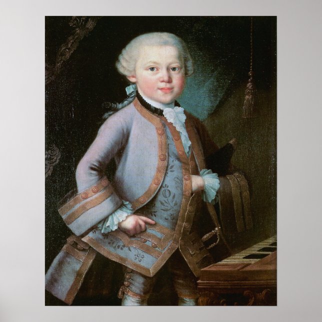 Portrait of Wolfgang Amadeus Mozart Poster (Front)