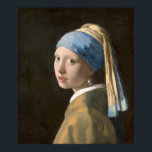 Portrait of Woman - 1665 Girl with a Pearl Earring Poster<br><div class="desc">Portrait of Woman - 1665 Girl with a Pearl Earring</div>