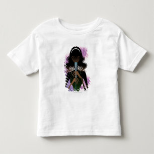 Portrait of woman holding microphone toddler t-shirt