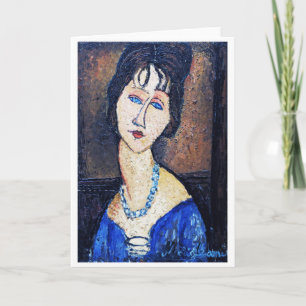 Portrait of Woman, Modigliani Card