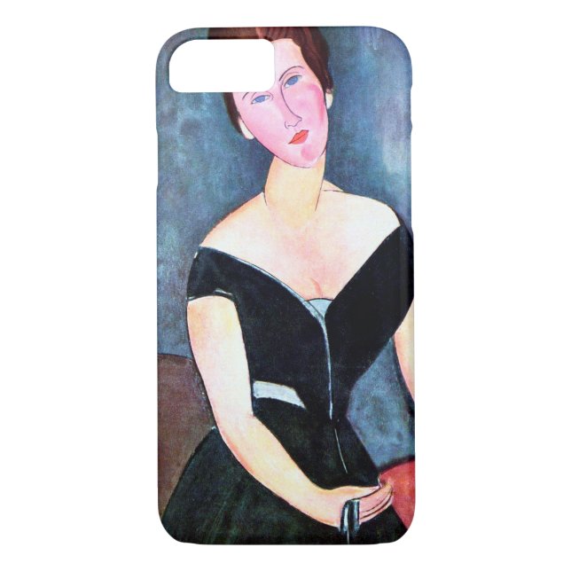 Portrait of Woman, Modigliani Case-Mate iPhone Case (Back)