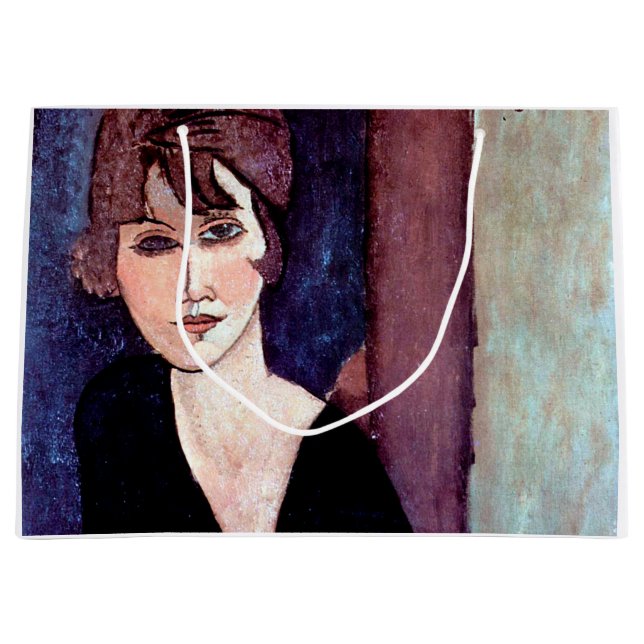 Portrait of Woman, Modigliani Large Gift Bag (Front)