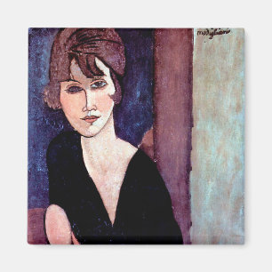 Portrait of Woman, Modigliani Magnet