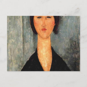 Portrait of Woman Modigliani Postcard