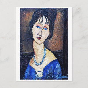 Portrait of Woman, Modigliani Postcard