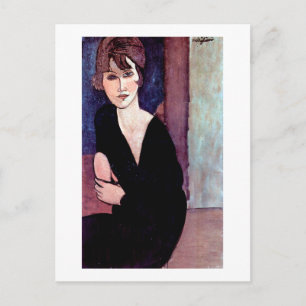 Portrait of Woman, Modigliani Postcard