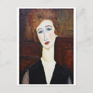 Portrait of Woman, Modigliani Postcard