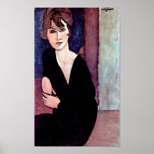 Portrait of Woman, Modigliani Poster