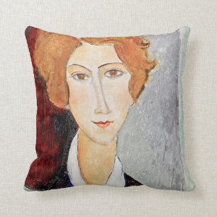 Portrait of Woman, Modigliani Throw Pillow
