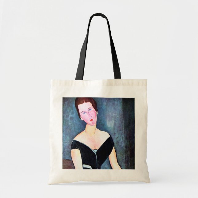 Portrait of Woman, Modigliani Tote Bag (Front)