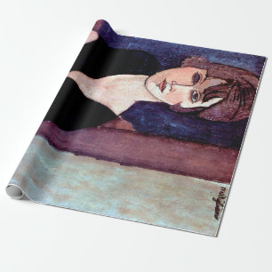 Portrait of Woman, Modigliani Wrapping Paper
