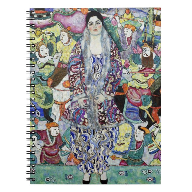 Portrait of Woman painting by Gustav Klimt  Notebook (Front)