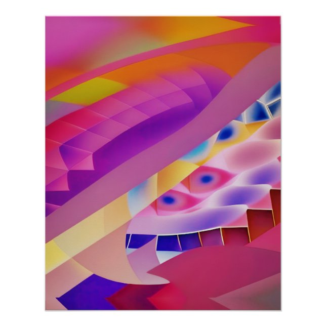 Portrait of Wombott - Abstract Ken Gage Art Poster (Front)