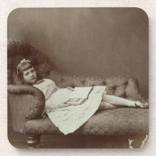 Portrait of Xie Kitchin (albumen print) Coaster